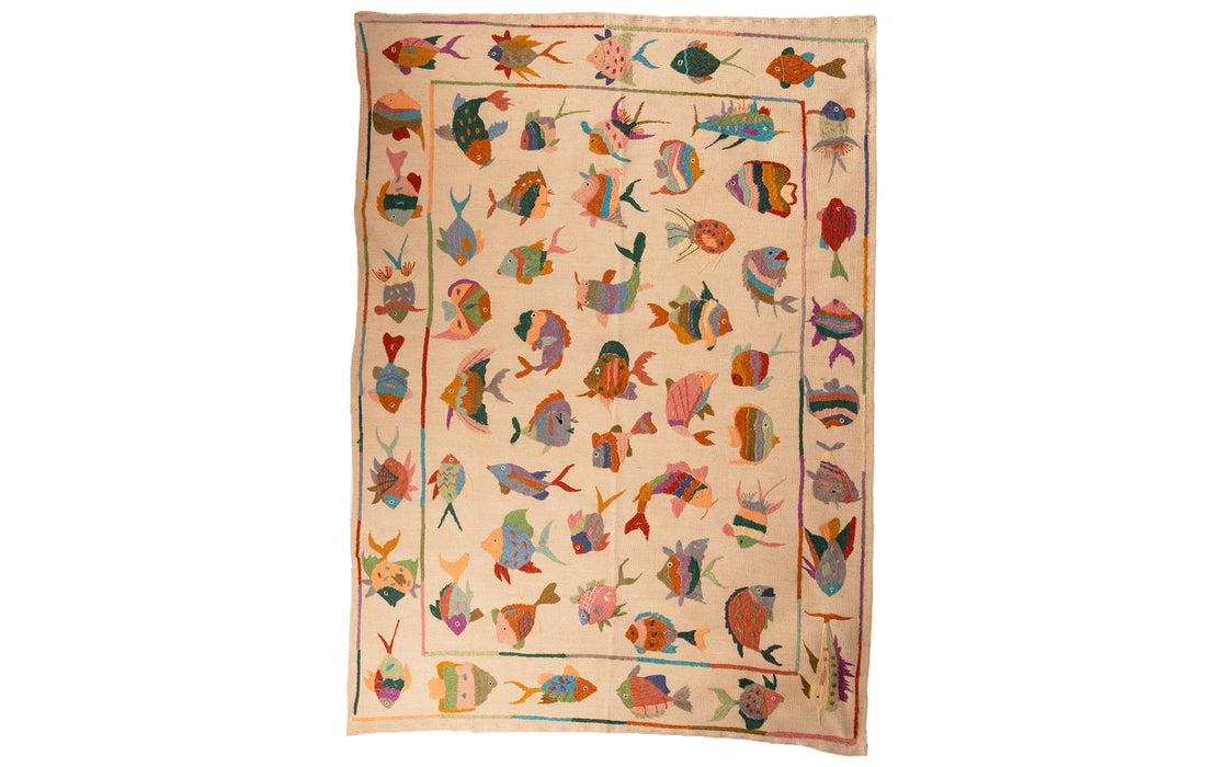 Suzani wall hanging - fish