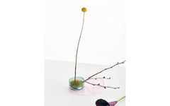 Kenzan tray set – brass, petrol green & amber