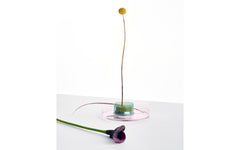 Kenzan tray set – brass, petrol green & amber