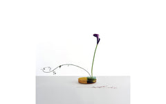 Kenzan tray set – brass, petrol green & amber