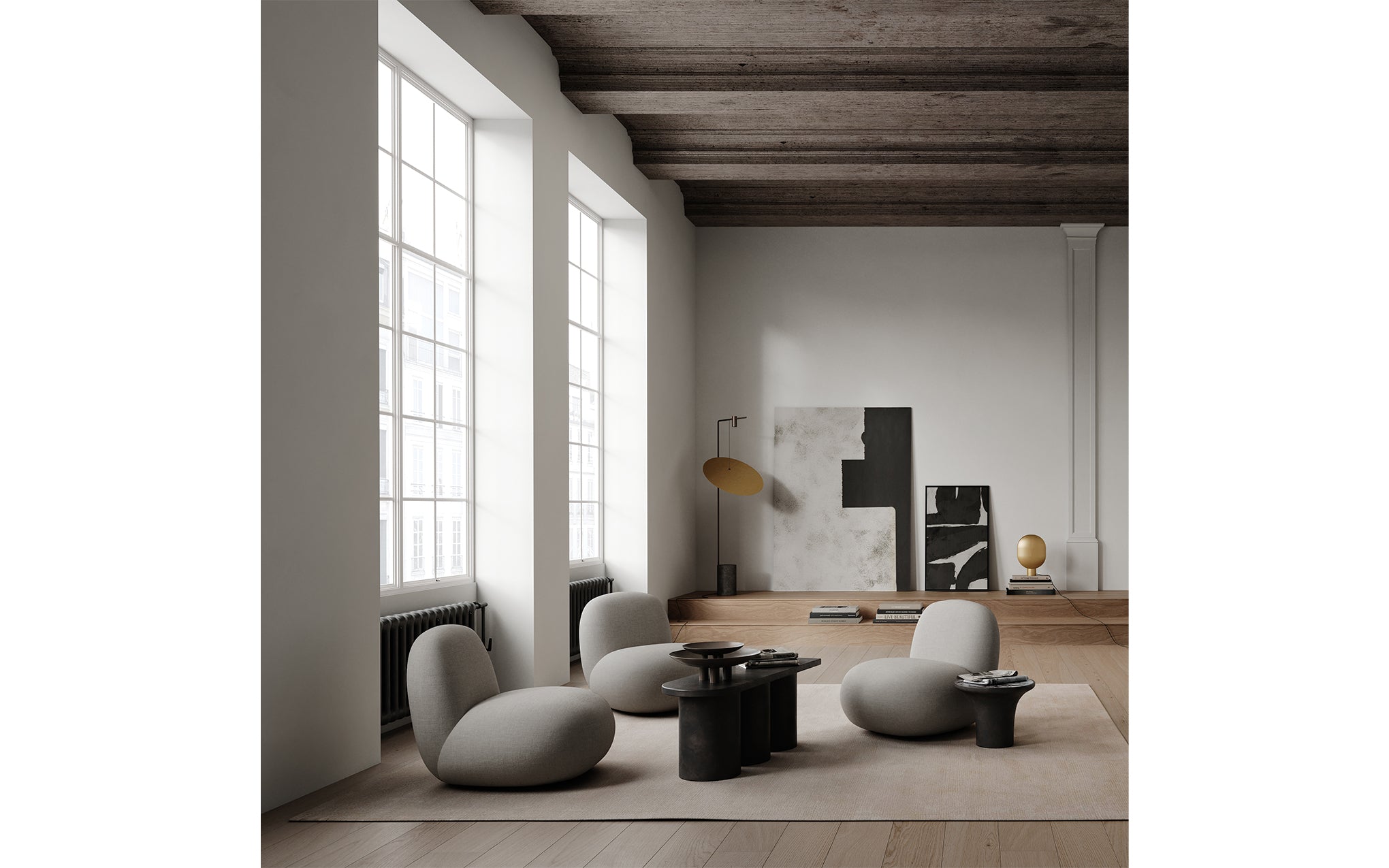The Moon floor lamp
