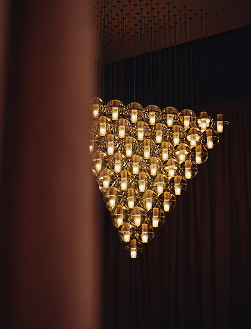 14 Geometric chandelier