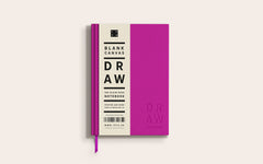 Blank Canvas A5 sketchbook - fuchsia pink