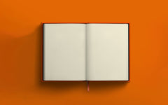 Blank Canvas A5 sketchbook - orange