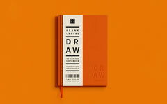 Blank Canvas A5 sketchbook - orange