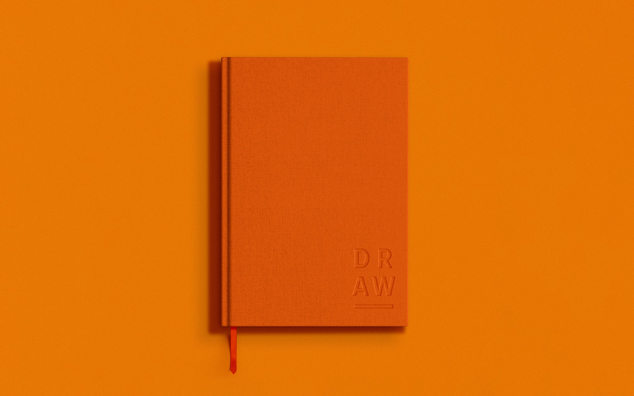 Blank Canvas A5 sketchbook - orange