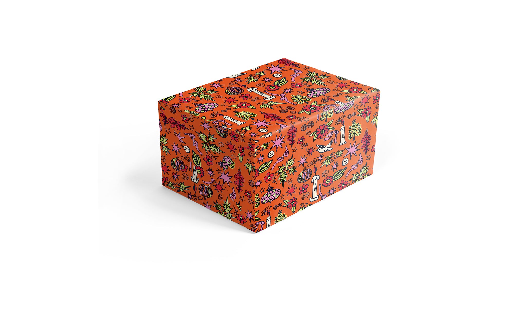 Christmas Flash wrapping paper - roll of 3 sheets