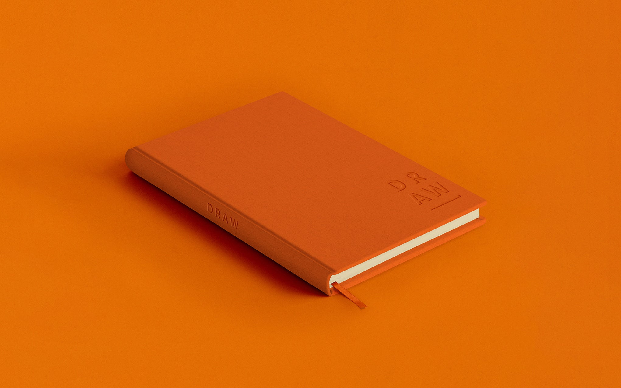 Blank Canvas A5 sketchbook - orange