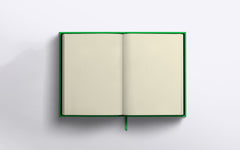 Blank Canvas A5 sketchbook - green