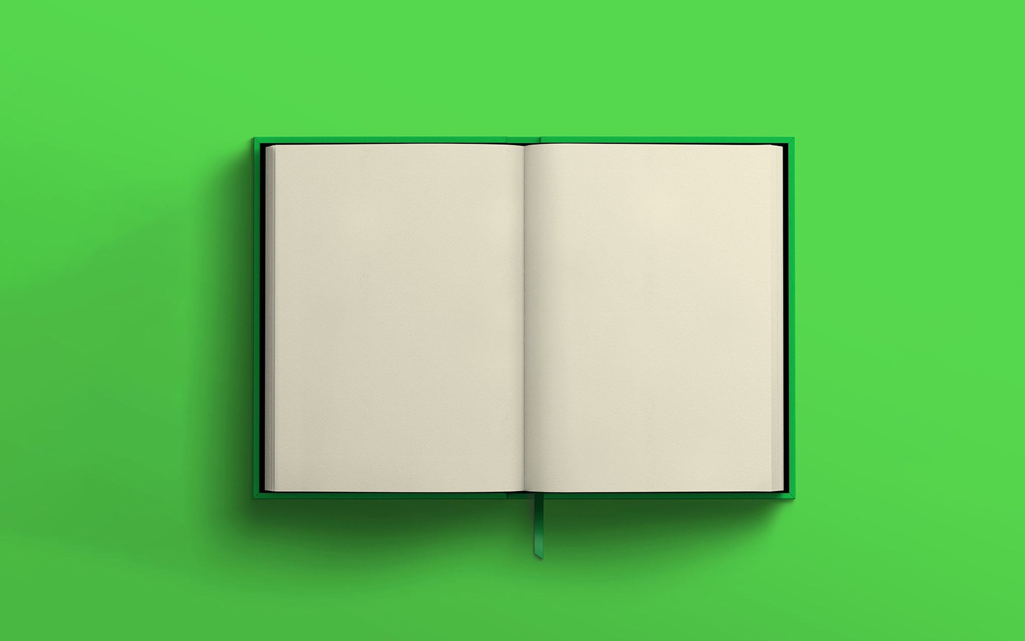 Blank Canvas A5 sketchbook - green