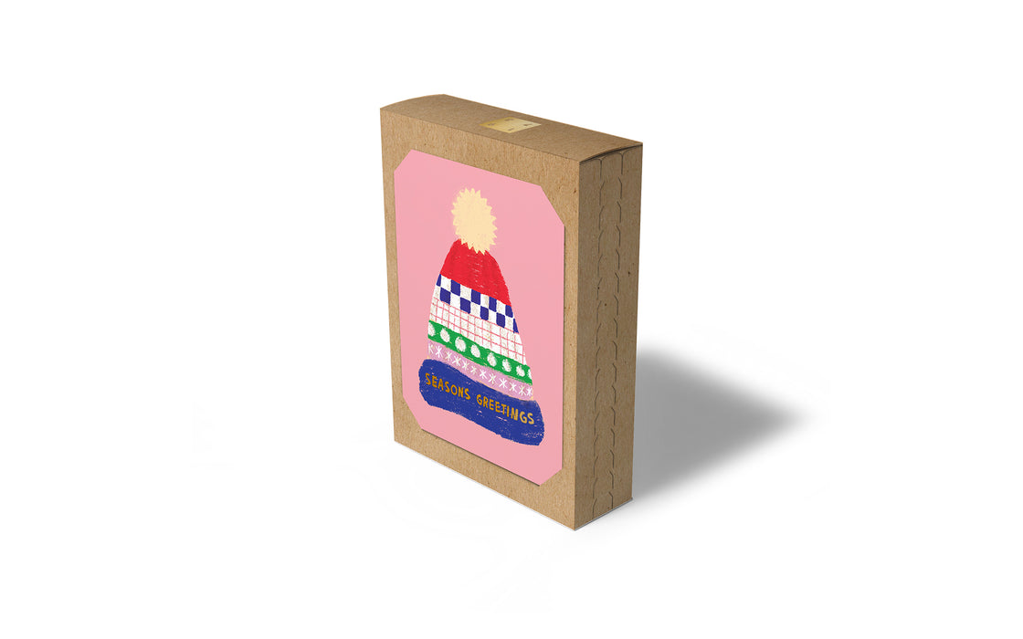 Winter Cap cards - box of 8