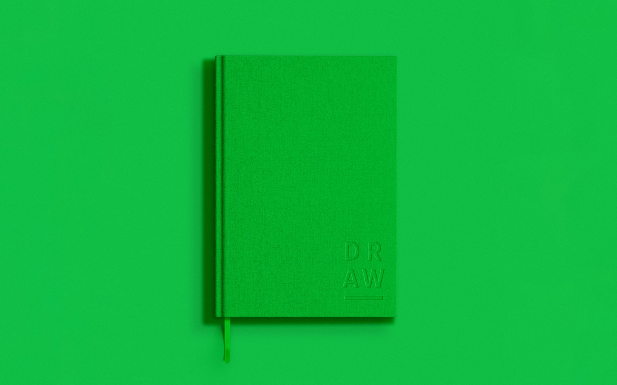 Blank Canvas A5 sketchbook - green