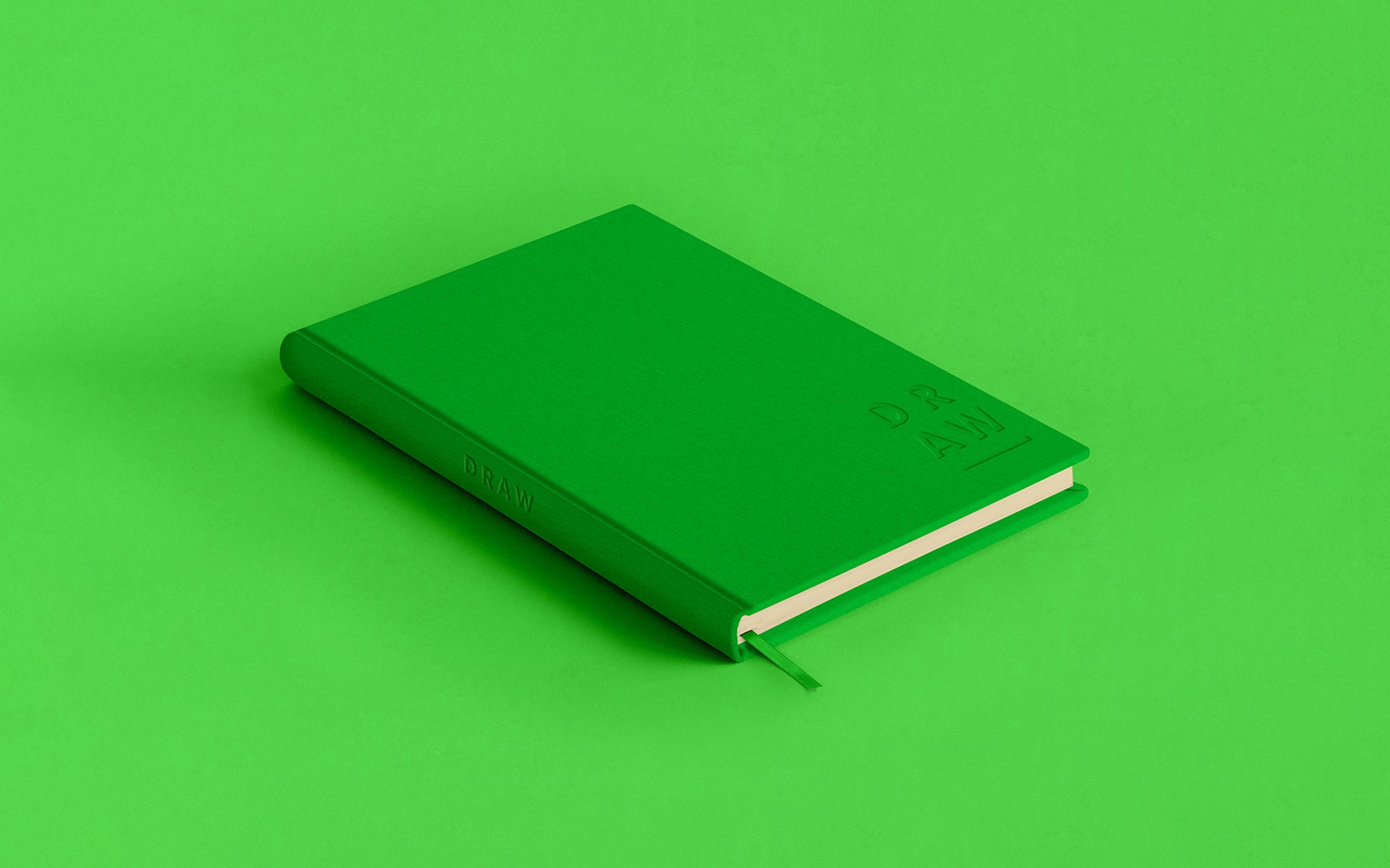 Blank Canvas A5 sketchbook - green