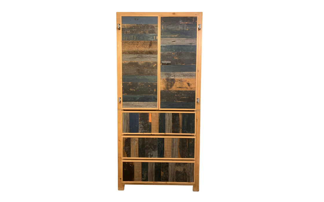 Ex-display Classic cupboard in Scrapwood - unlacquered navy