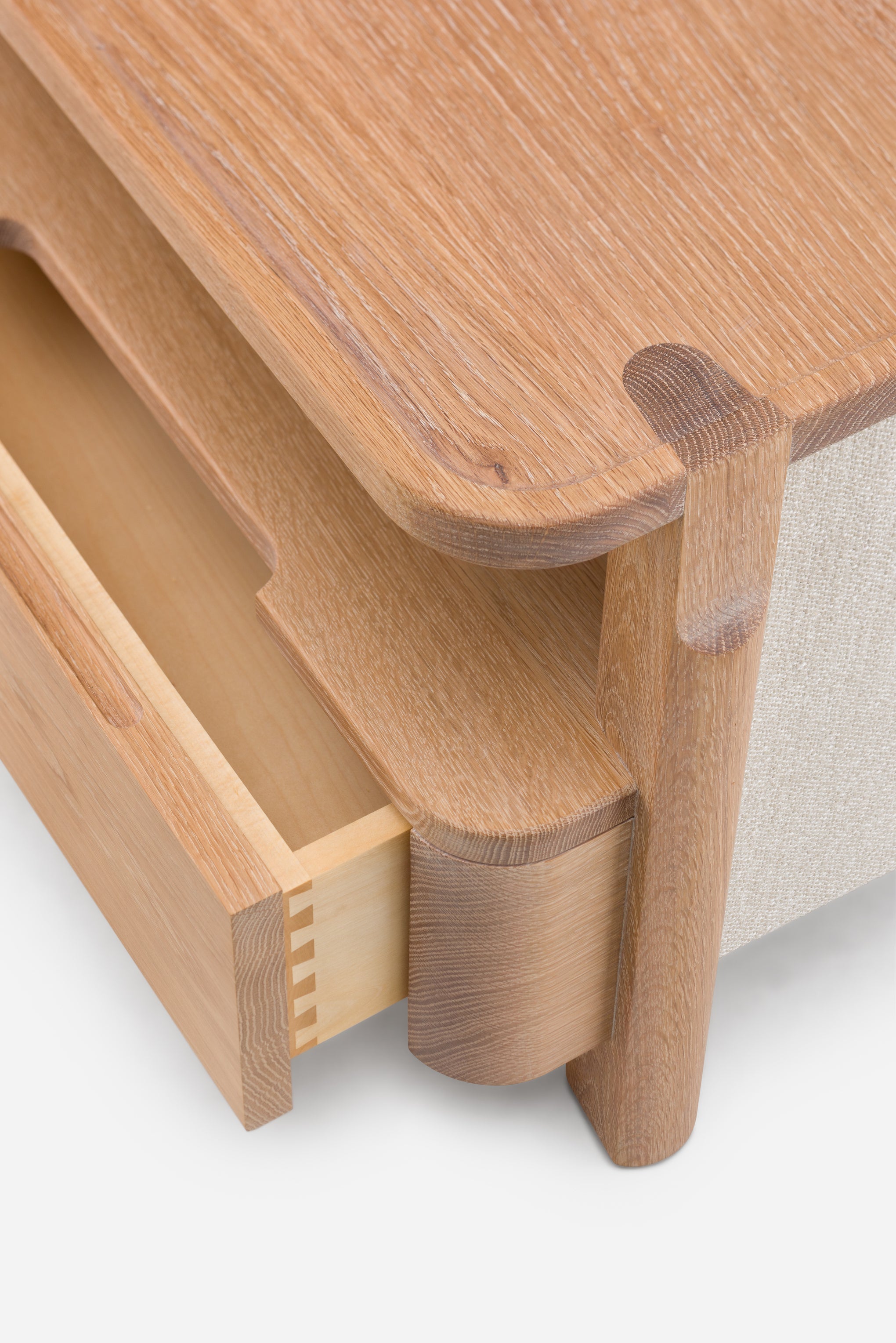 Twenty-Five upholstered bedside table