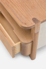 Twenty-Five upholstered bedside table