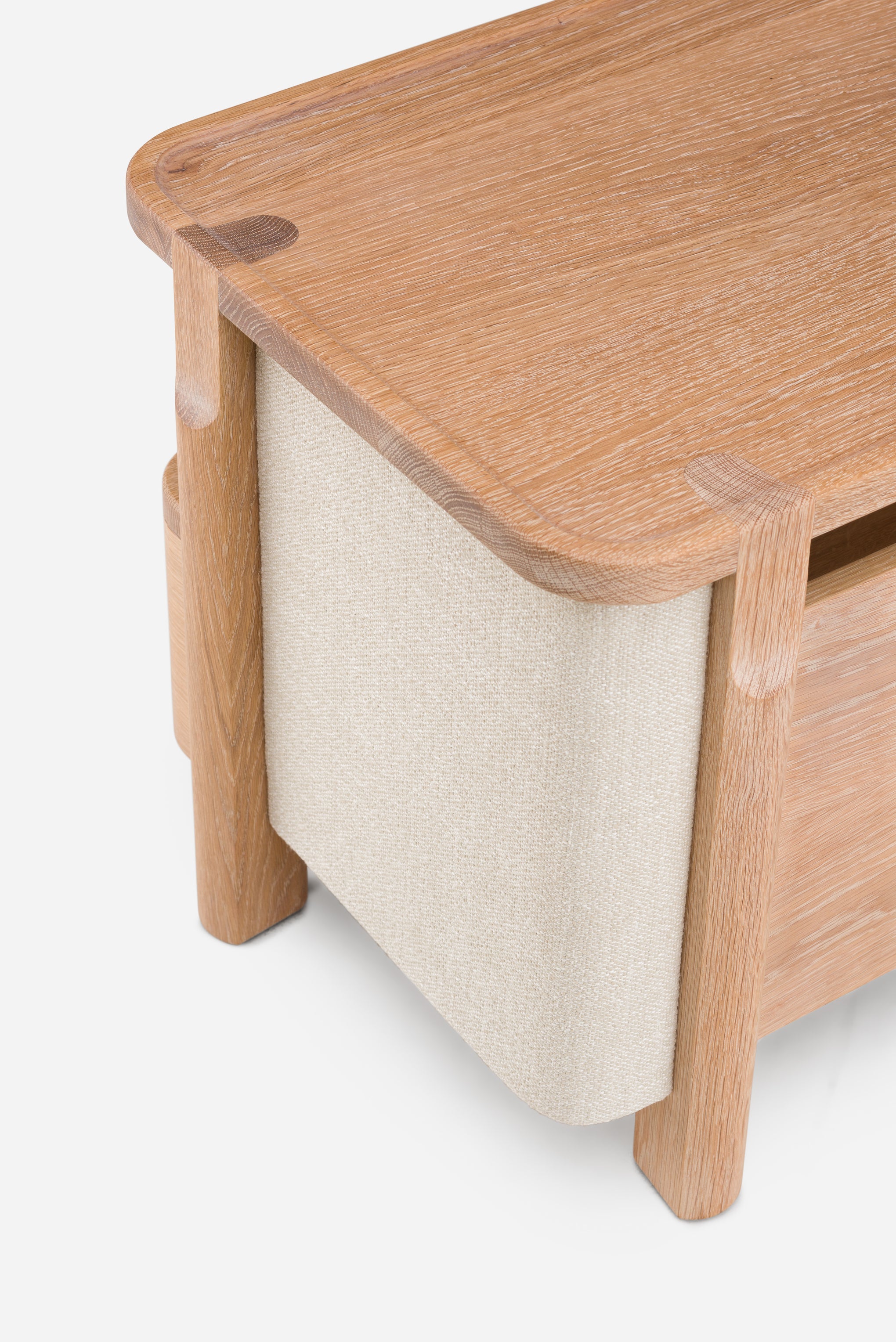 Twenty-Five upholstered bedside table