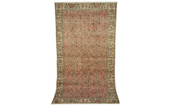 Vintage shaved rug - pink & beige