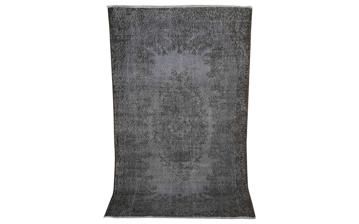 Vintage shaved rug - dark blue