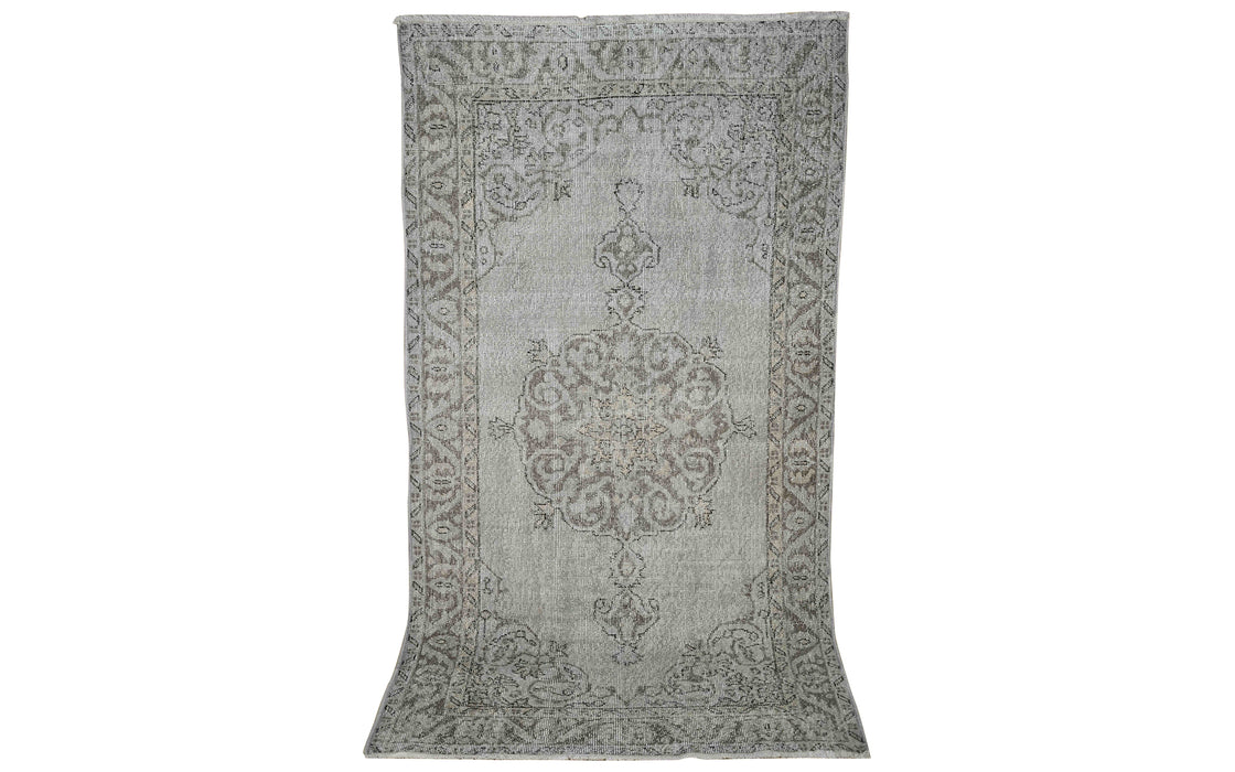 Vintage shaved rug - pale blue