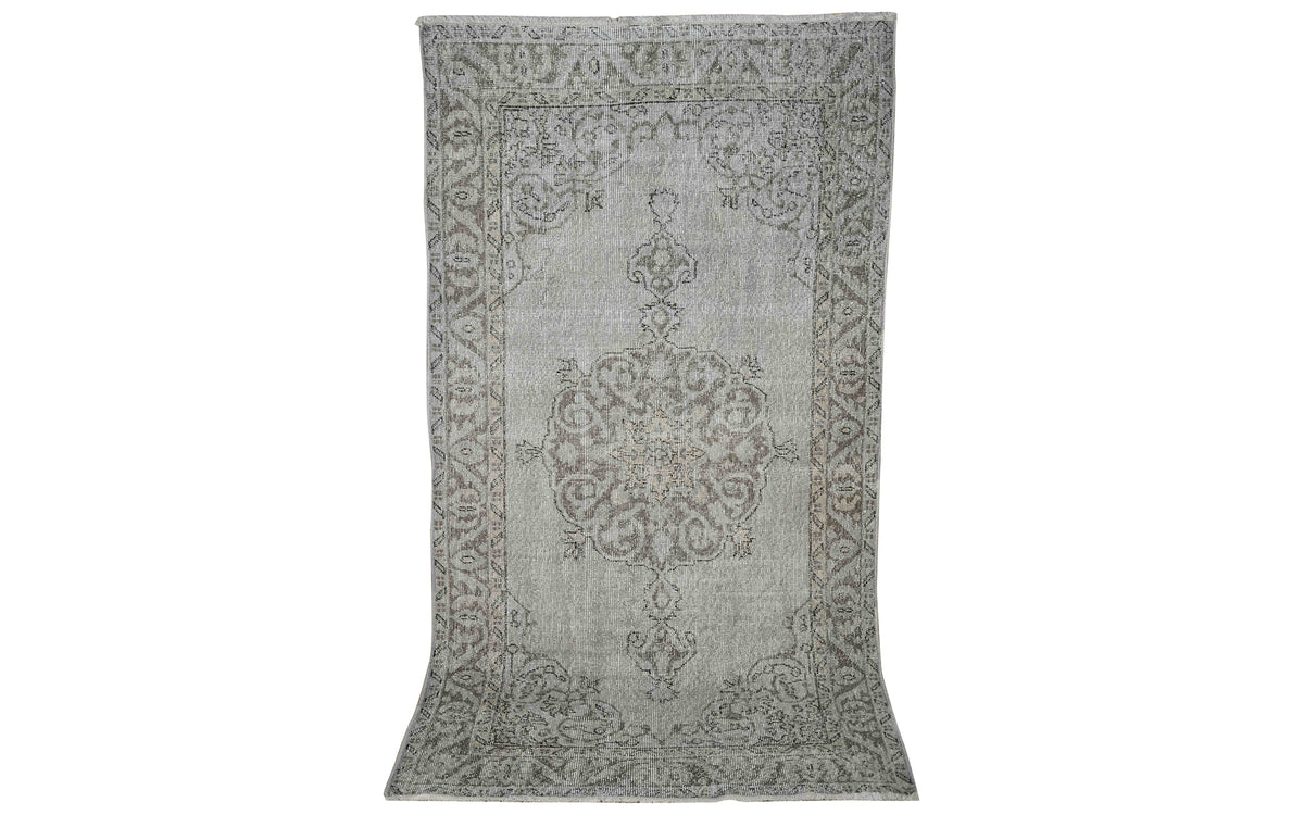 Vintage shaved rug - pale blue