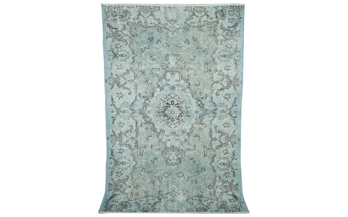 Vintage shaved rug - light blue