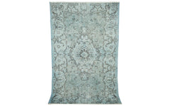 Vintage shaved rug - light blue