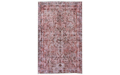 Vintage Persian Kirman overdyed rug - lilac w. Tree of Life pattern