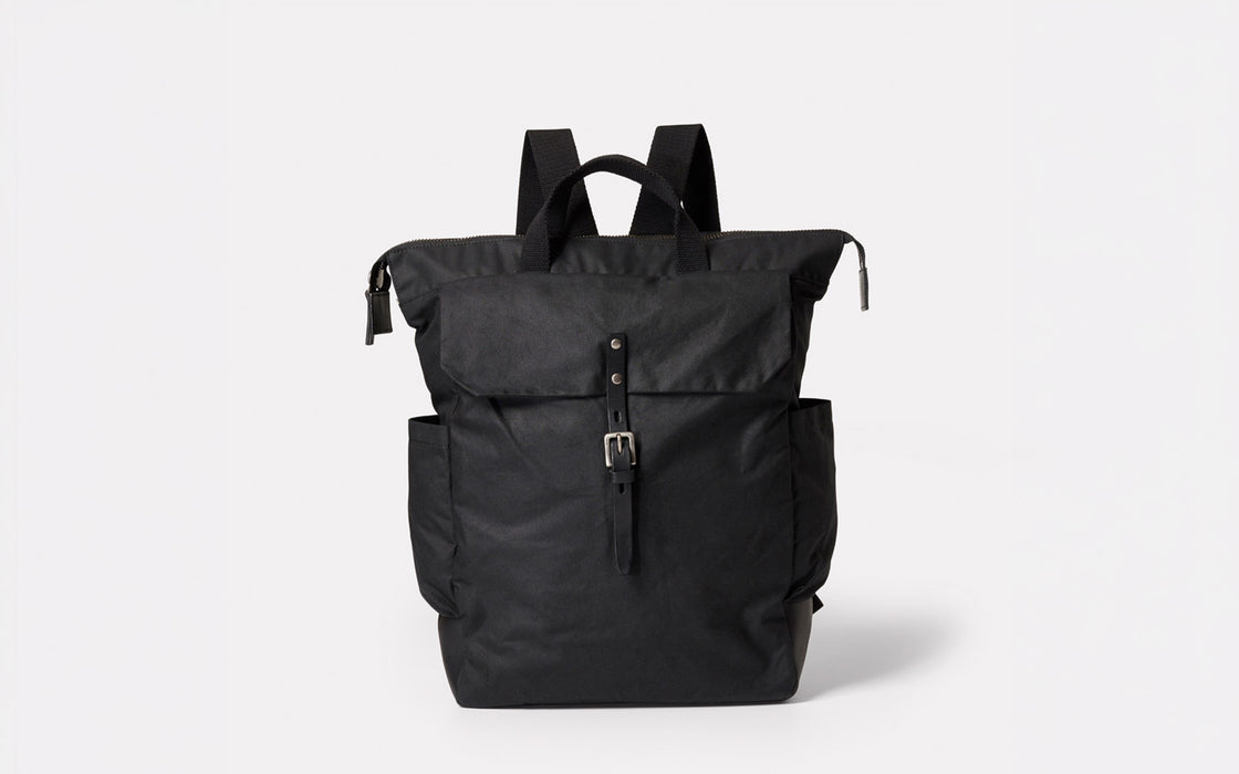 Fin waxed cotton backpack