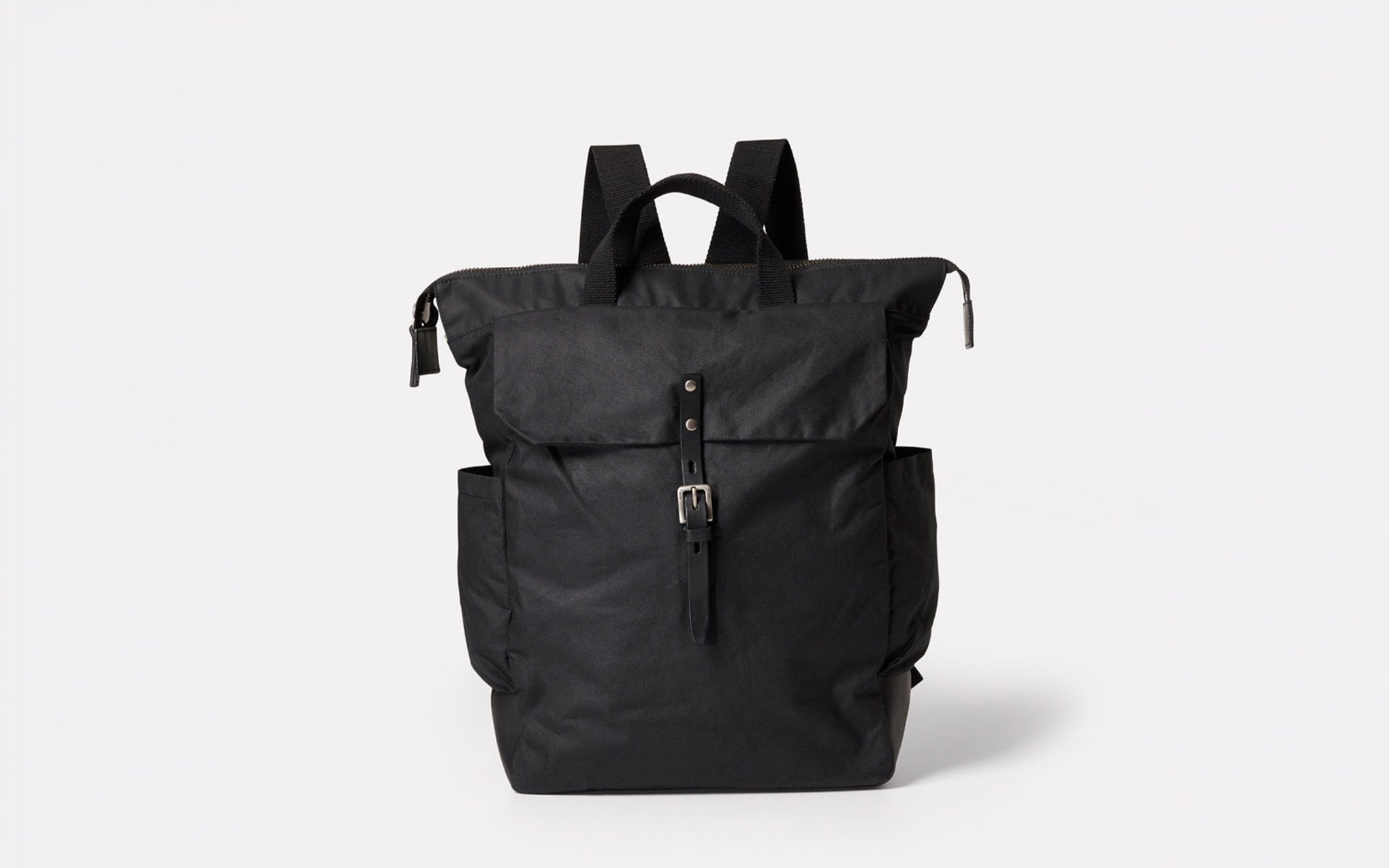 Fin waxed cotton backpack