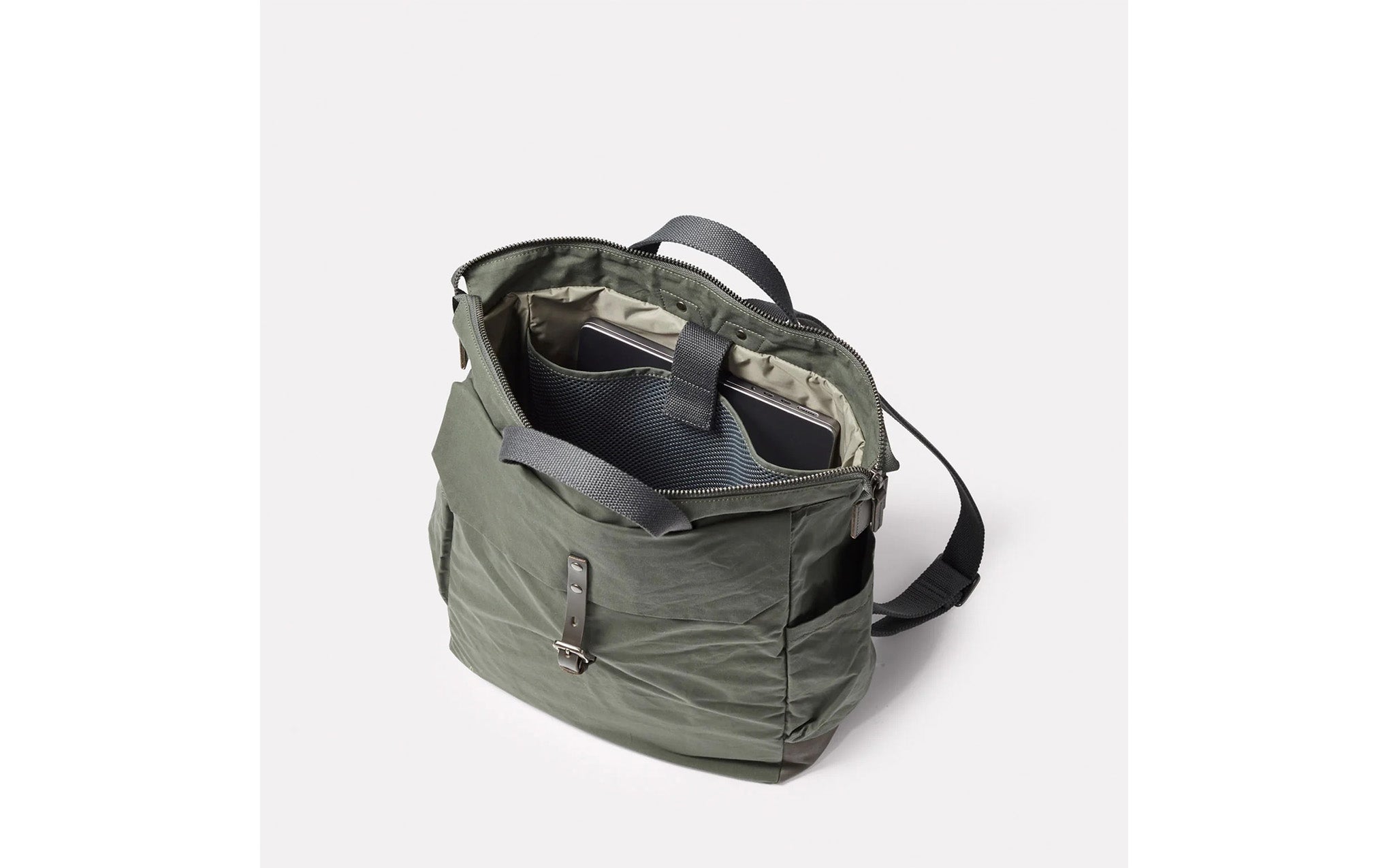 Fin waxed cotton backpack