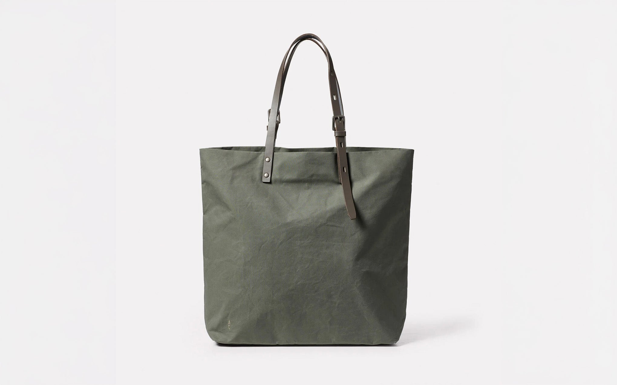 Natalie waxed cotton tote