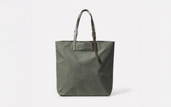 Natalie waxed cotton tote