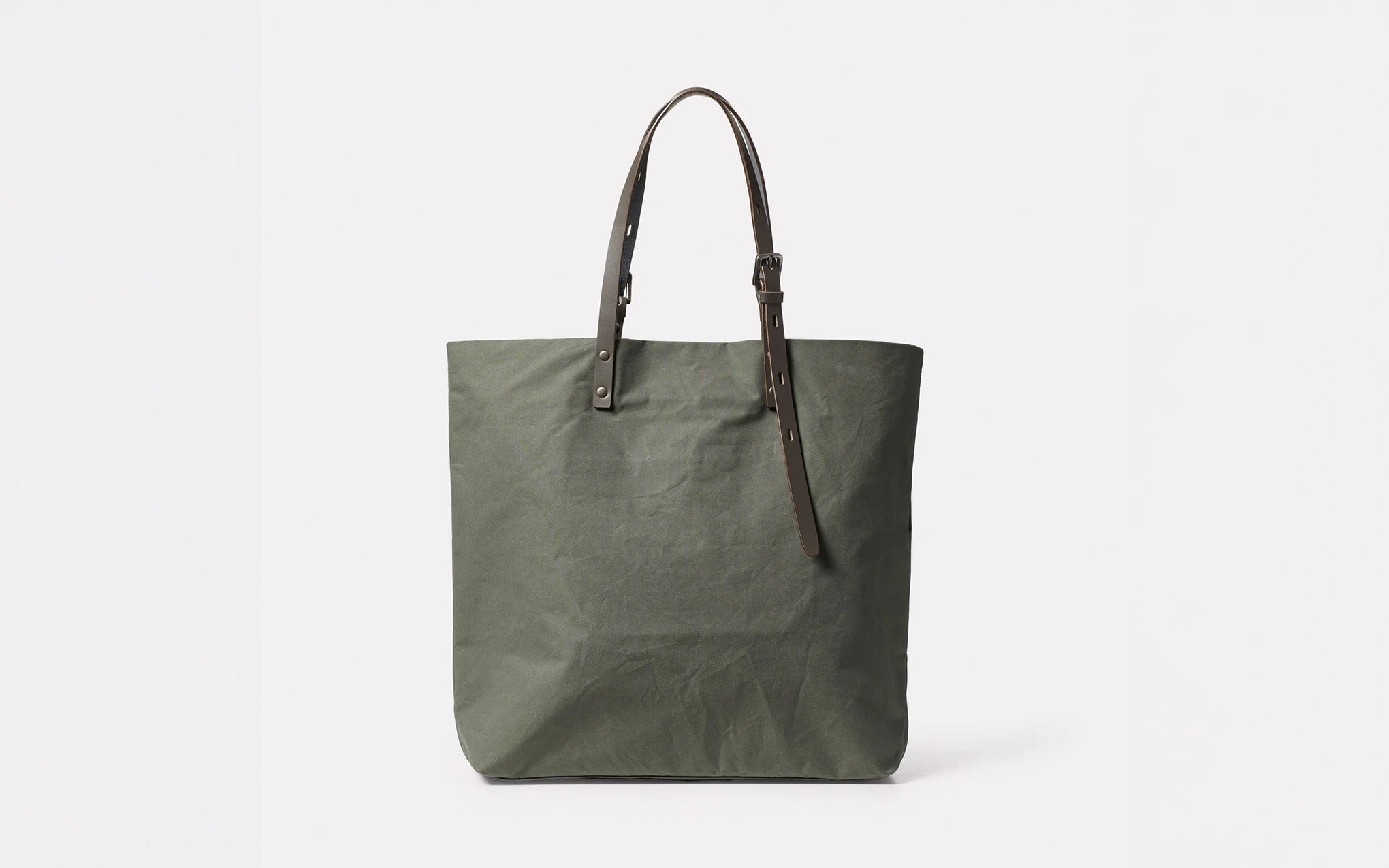 Natalie waxed cotton tote