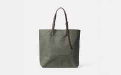 Natalie waxed cotton tote