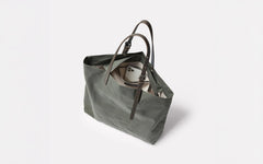 Natalie waxed cotton tote