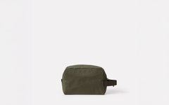 Simon waxed cotton washbag
