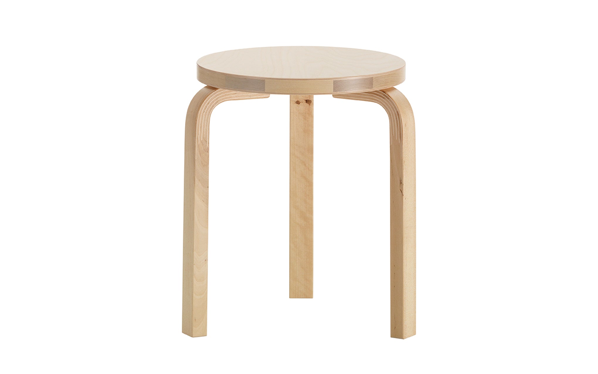Stool 60 - 3 legs by Alvar Aalto for Artek | SCP