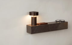 Column portable table light