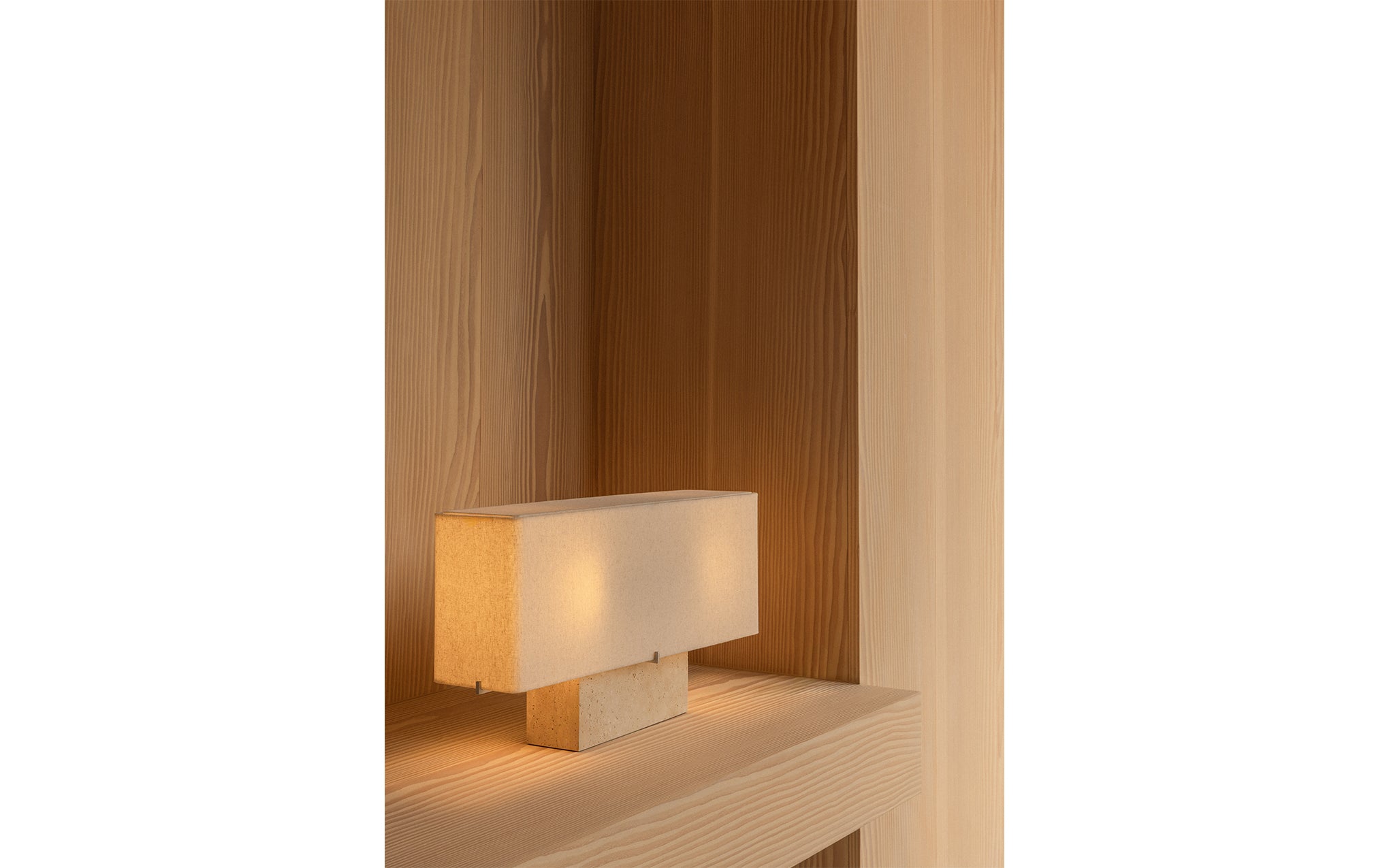 Nonna table lamp - travertine
