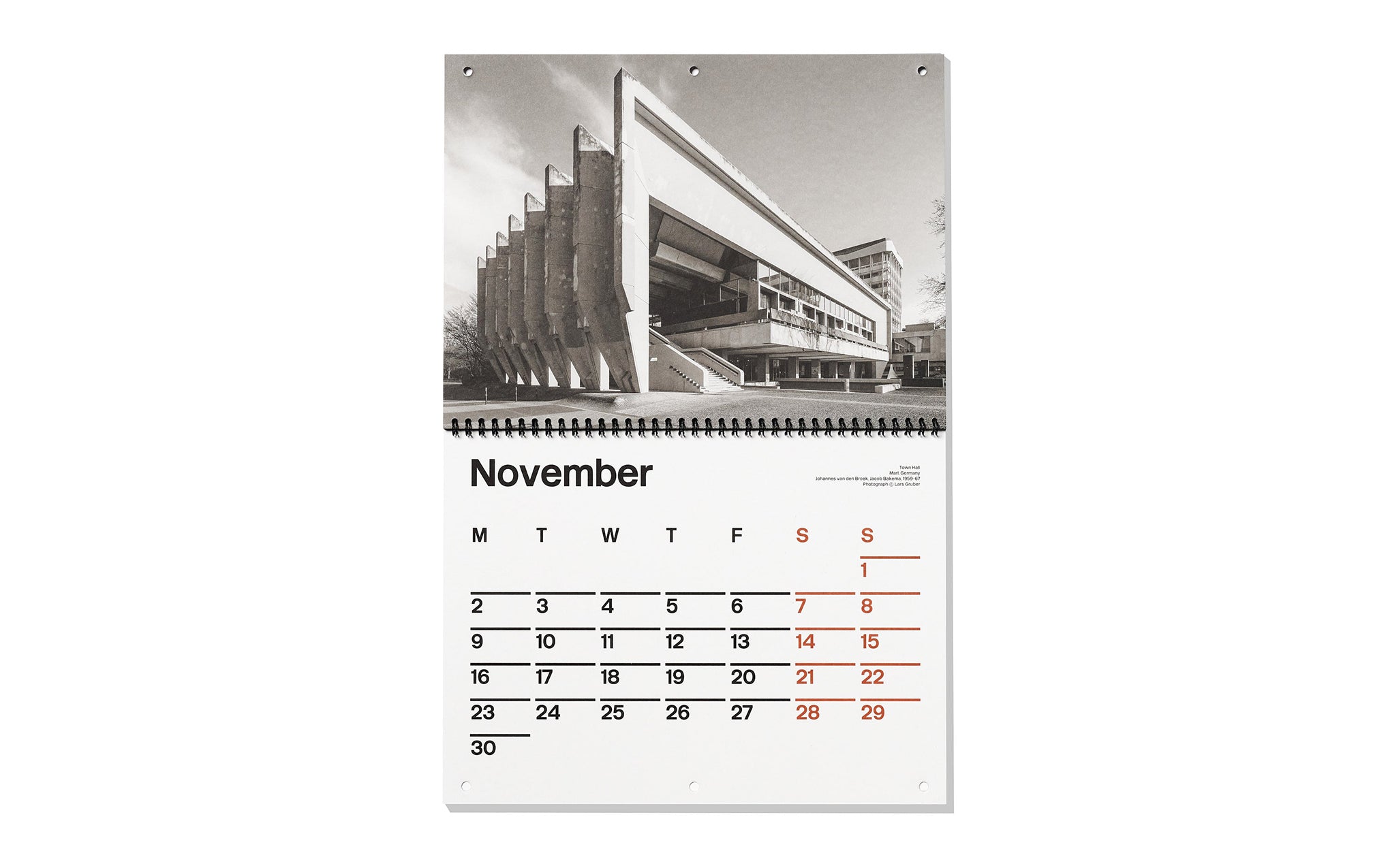 Brutalist Calendar 2026