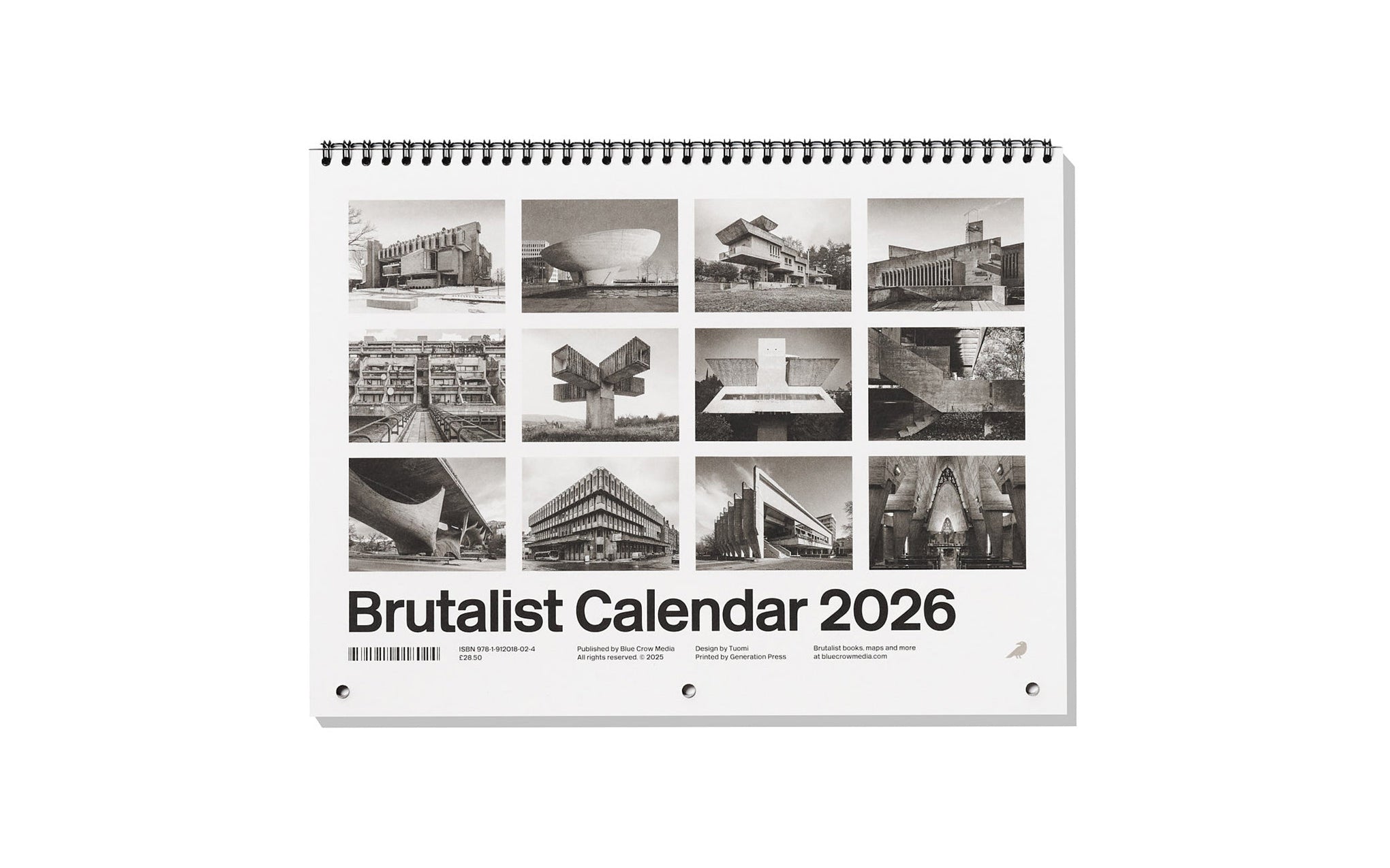 Brutalist Calendar 2026