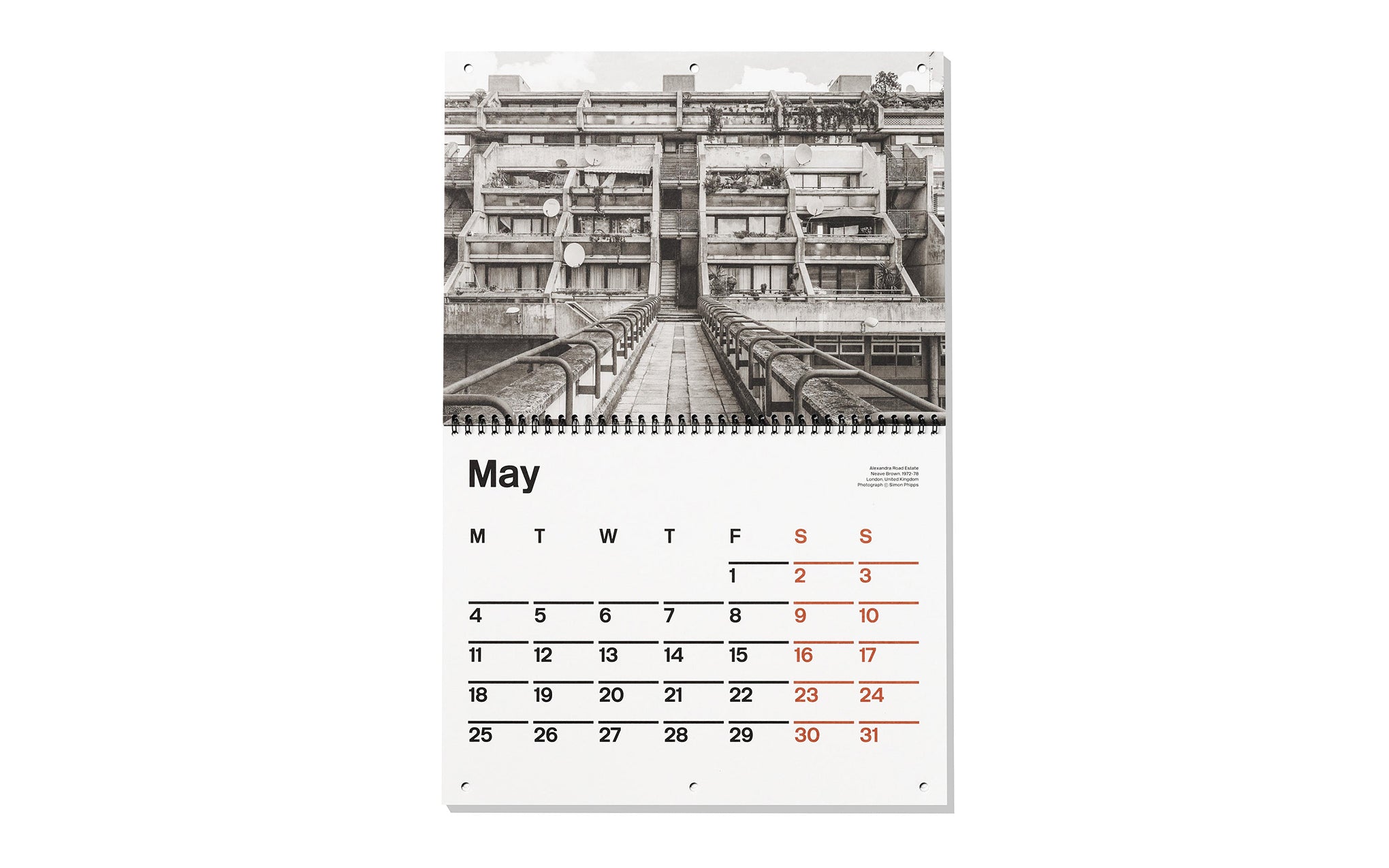 Brutalist Calendar 2026