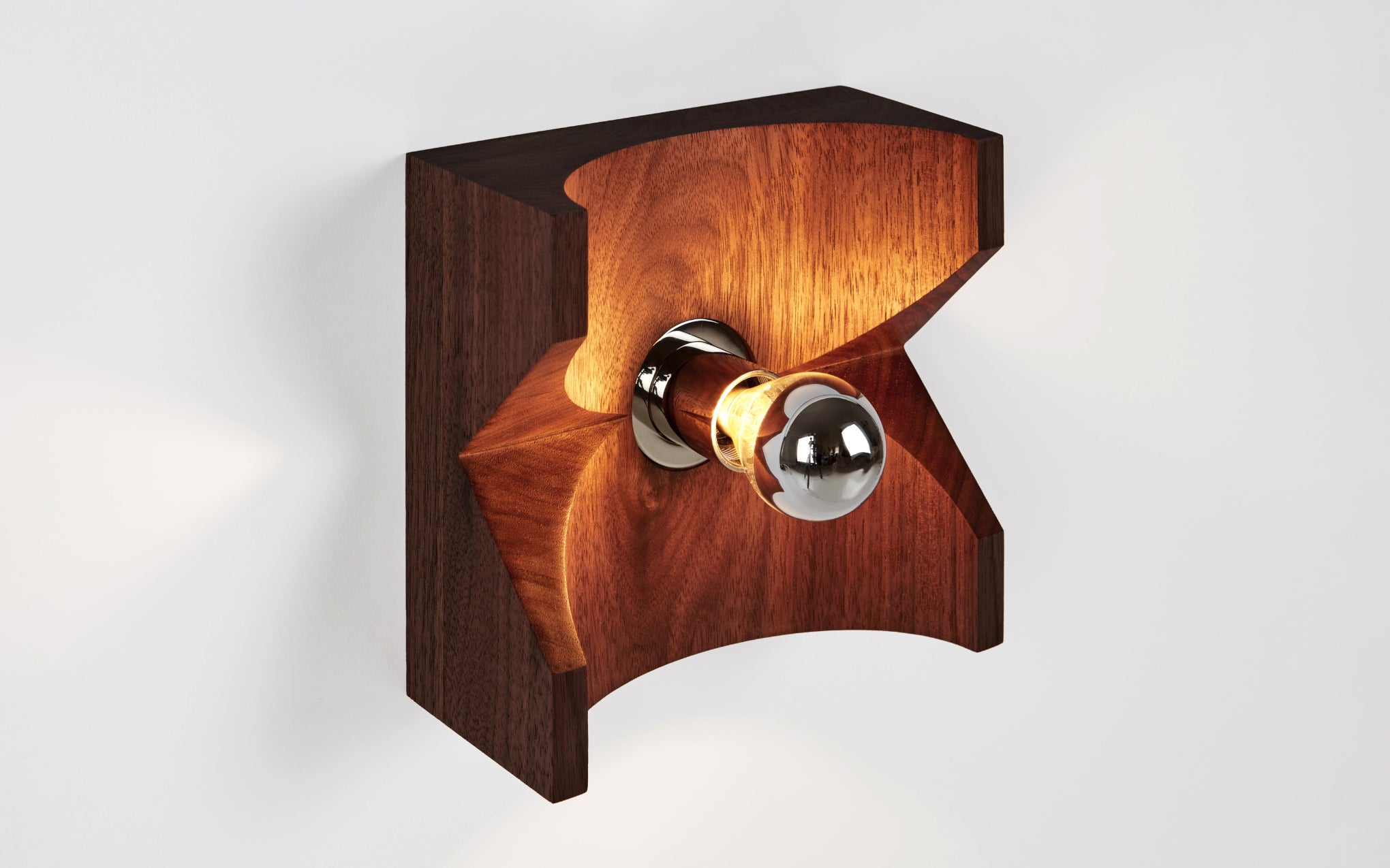 Wood sconce - cut