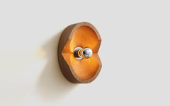 Wood sconce - oval