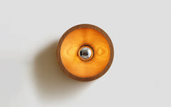 Wood sconce - round