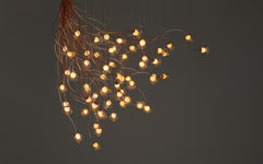28 Copper chandelier - sculptural cable