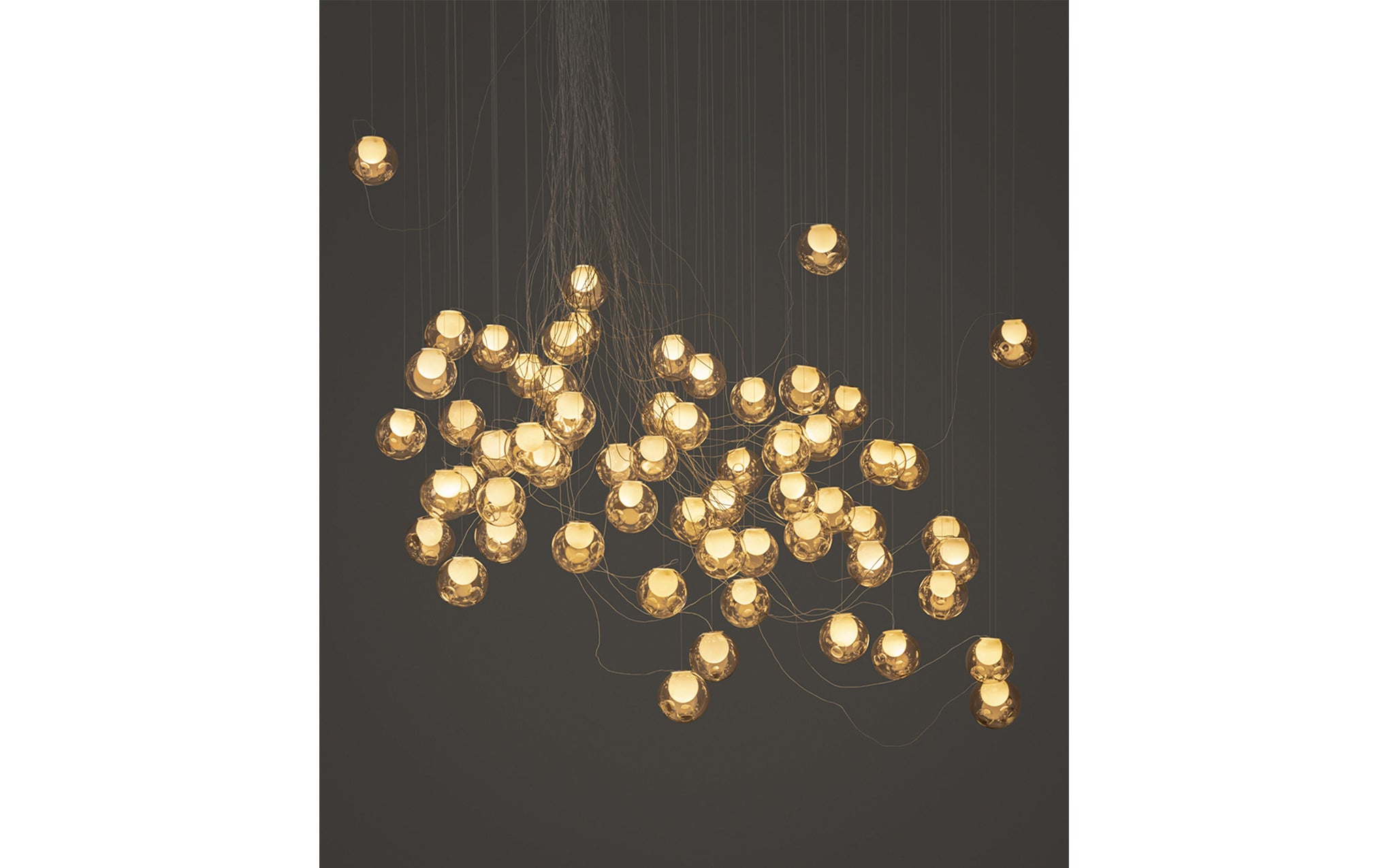 28 Random chandelier - sculptural cable