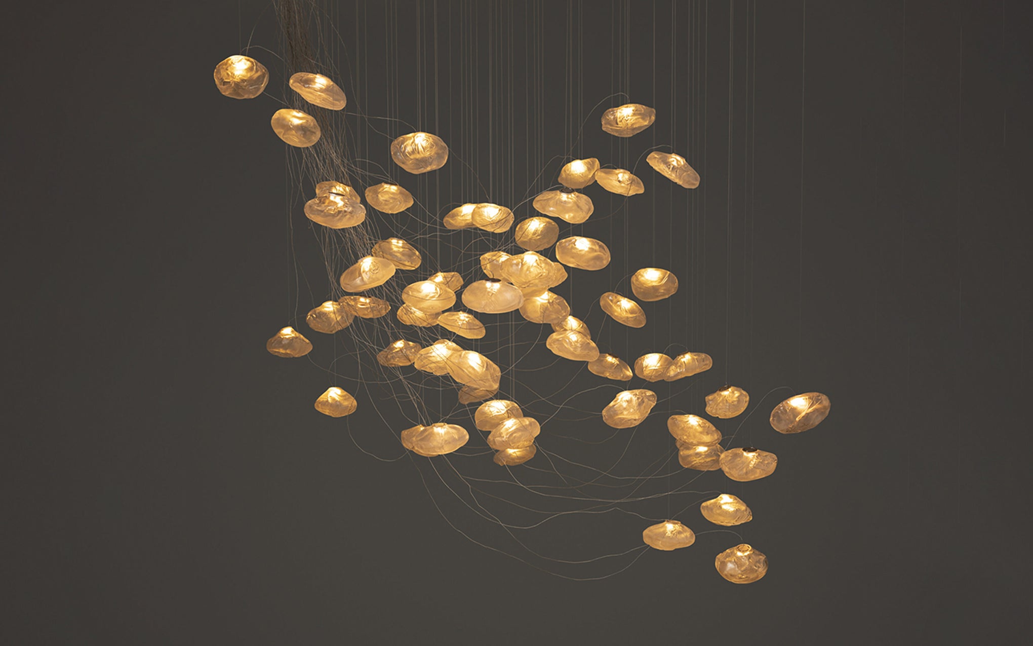 73 Random chandelier - sculptural cable