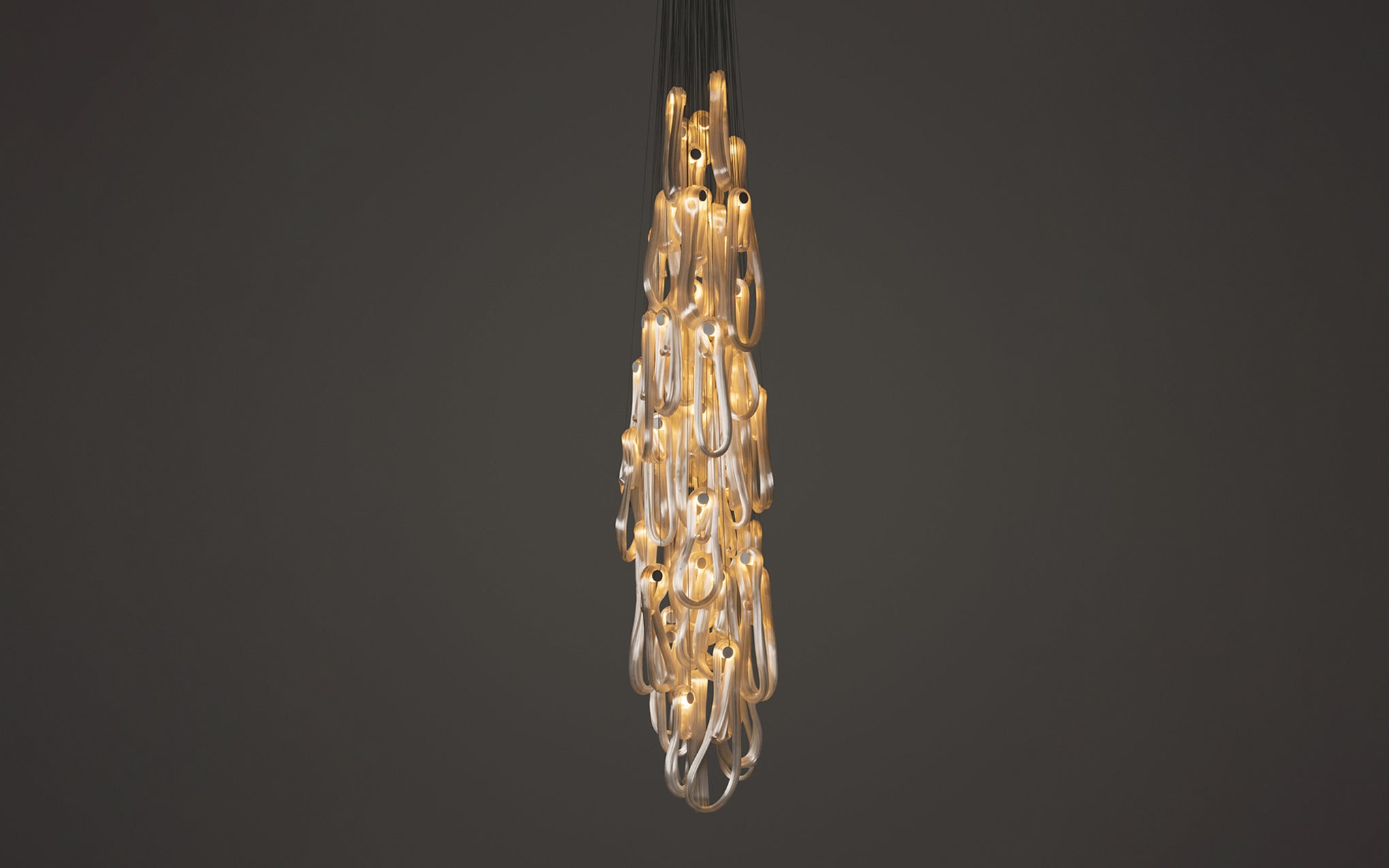 87 Cluster Column chandelier